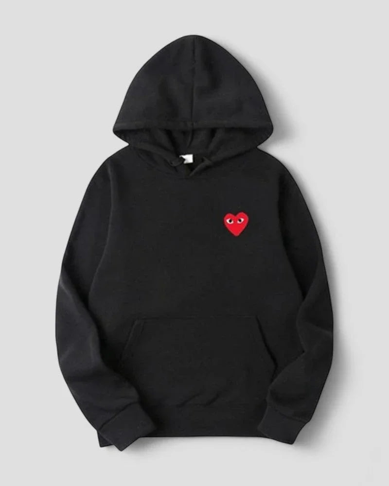 Kvinders Casual Hættetrøje med Broderet Design