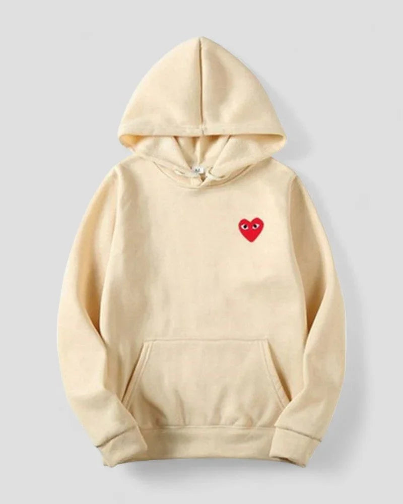 Kvinders Casual Hættetrøje med Broderet Design