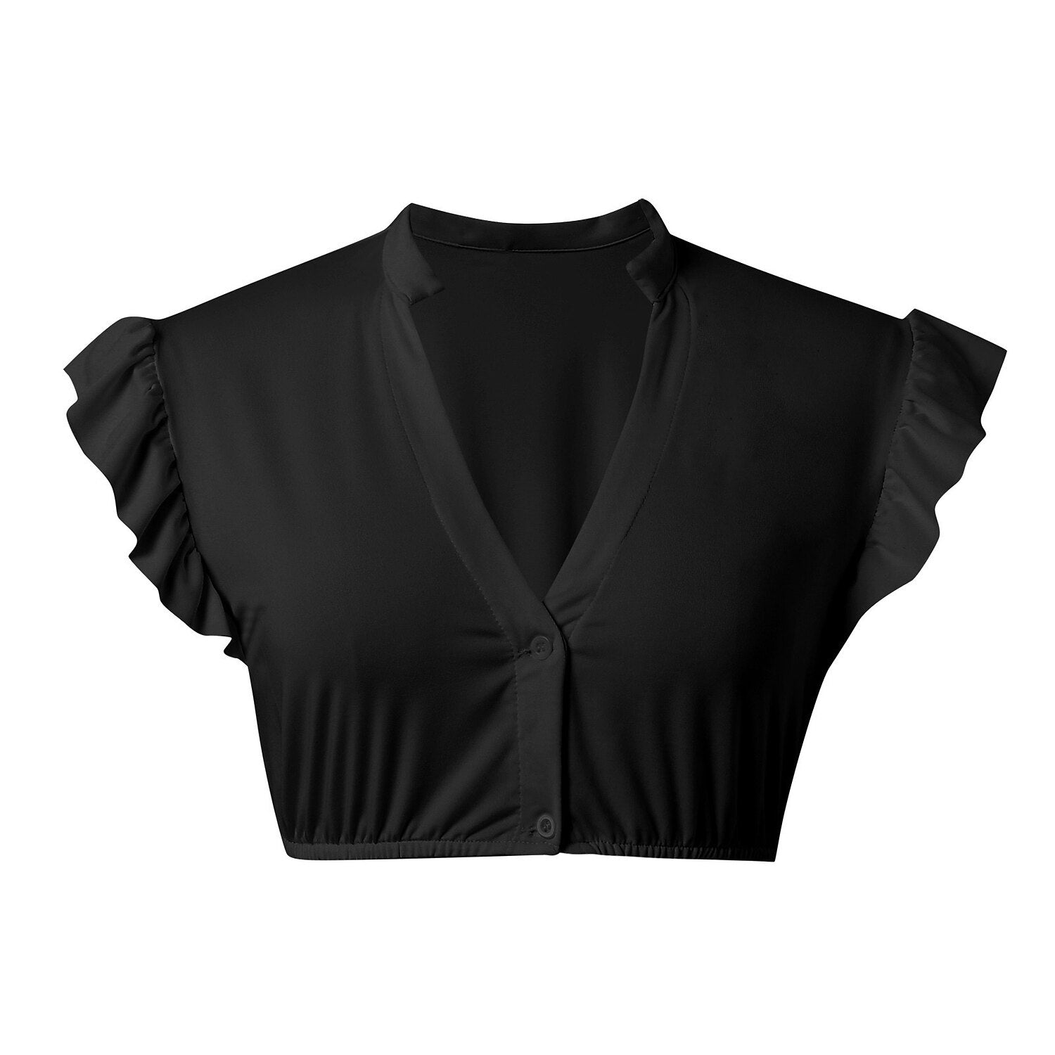 Kvinders Dirndl Bluse med Flæsede Ærmer