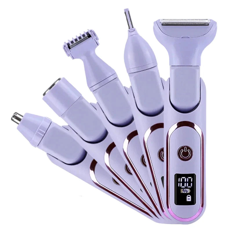 Kvinders Elektrisk Barbermaskine Multifunktionel Trimmer med Justerbar Vinkel
