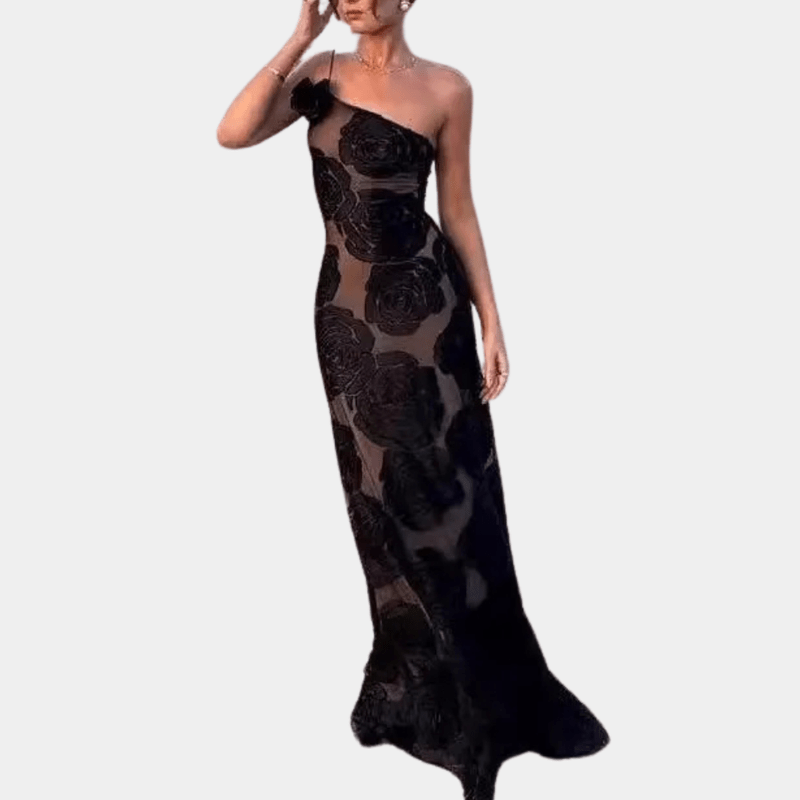 Kvinders Floral Kjole Elegant Design Polyester