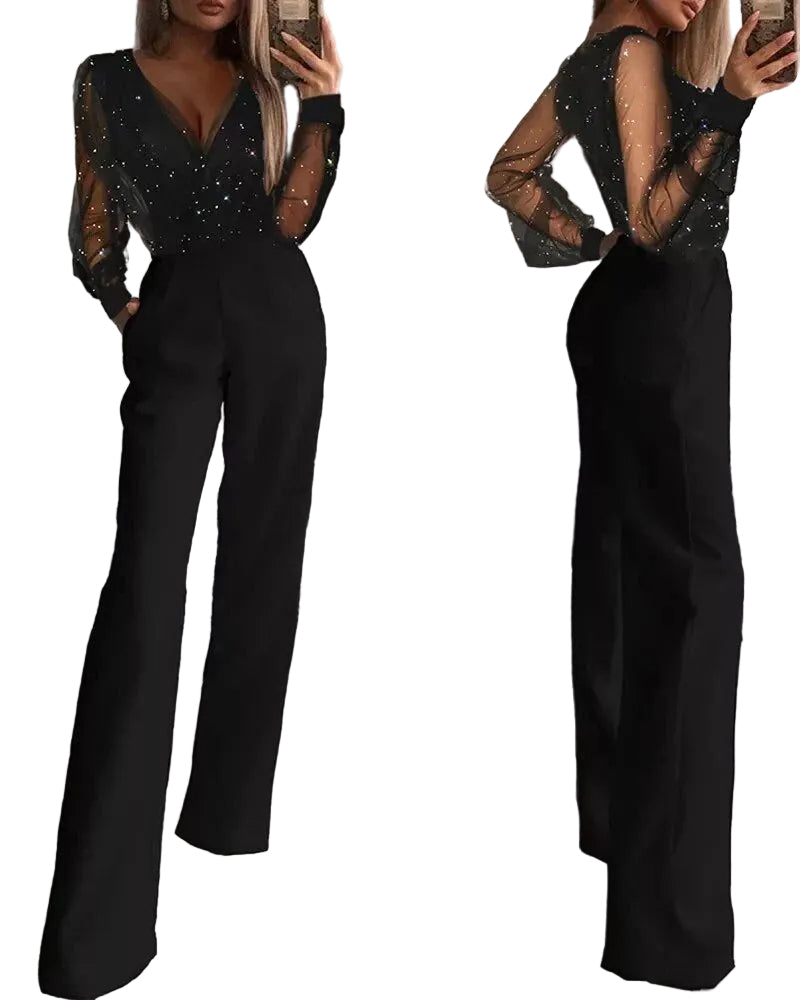 Kvinders Glitter Jumpsuit Glamourøs