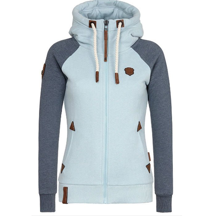 Kvinders Hættetrøje med Lynlås Casual Stil