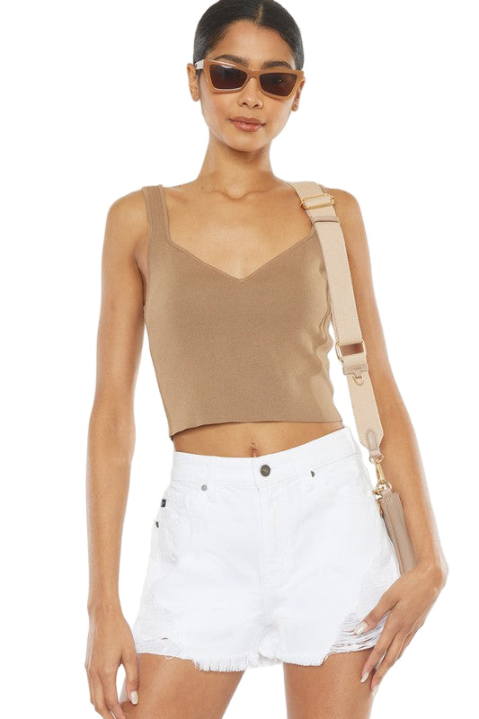 Kvinders Høj Talje Frayed Hem Shorts