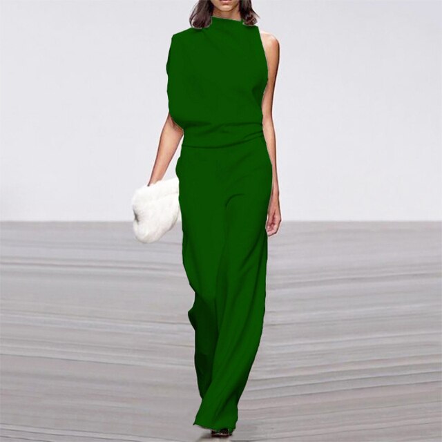Kvinders Jumpsuit Uden Ærmer Moderne Design