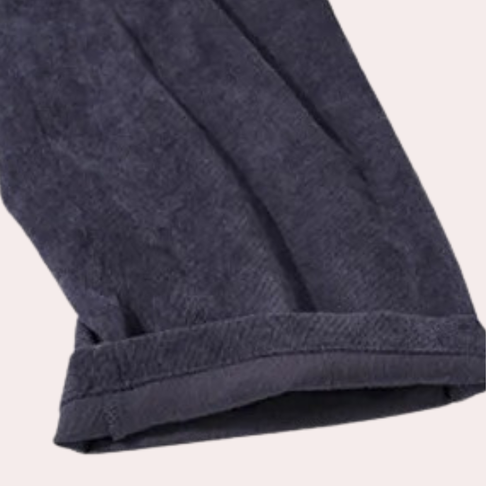 Kvinders Jumpsuit i Fløjl med Løs Pasform