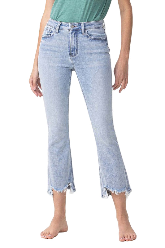 Kvinders Kick Flare Jeans Høj Talje Denim