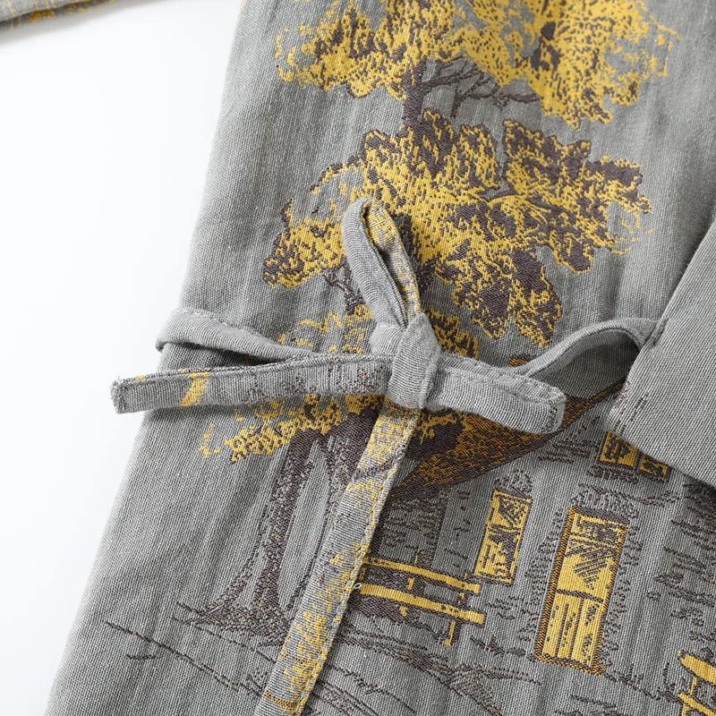 Kvinders Kimono Pyjamas Sæt Kunstnerisk Stil