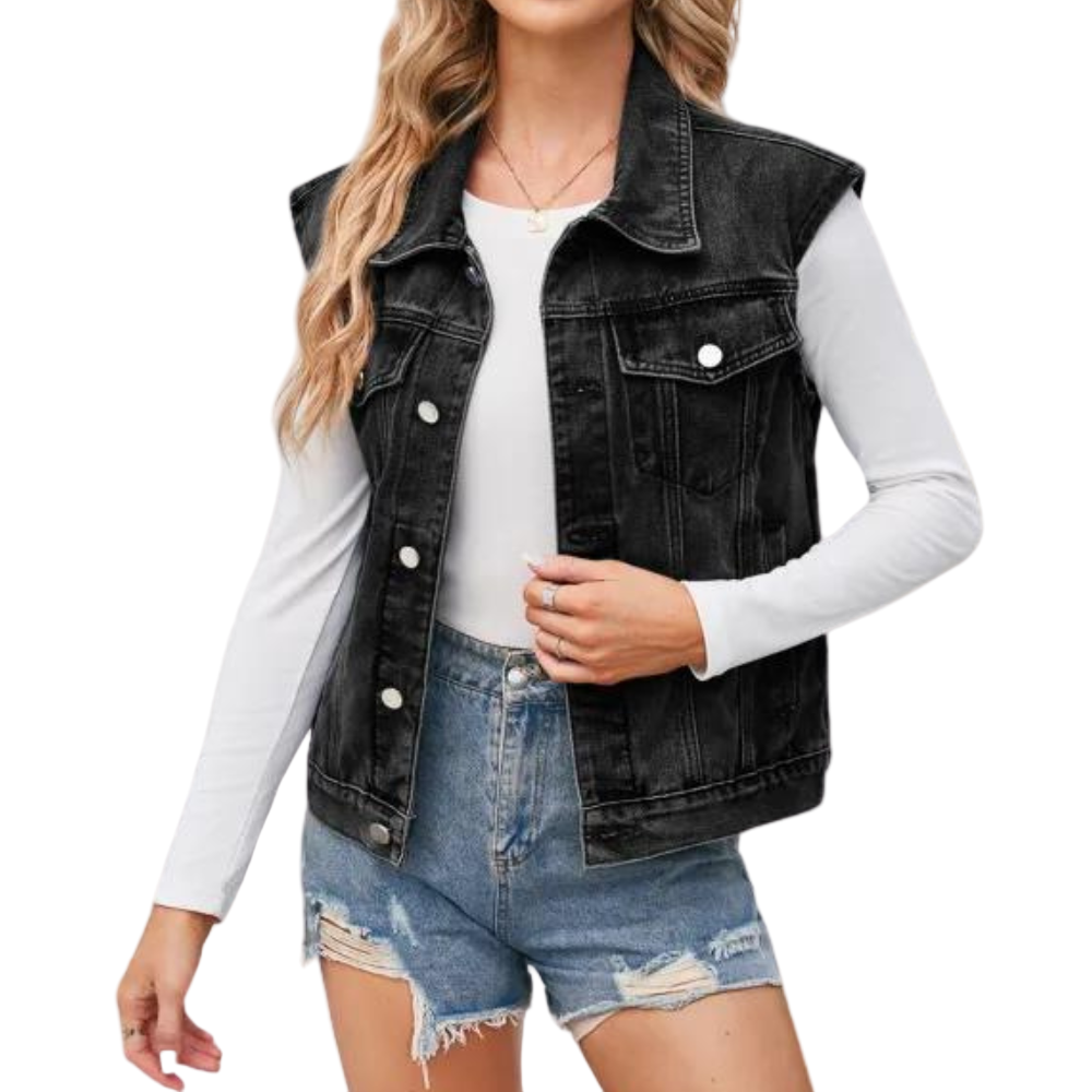 Kvinders Klassiske Denim Vest