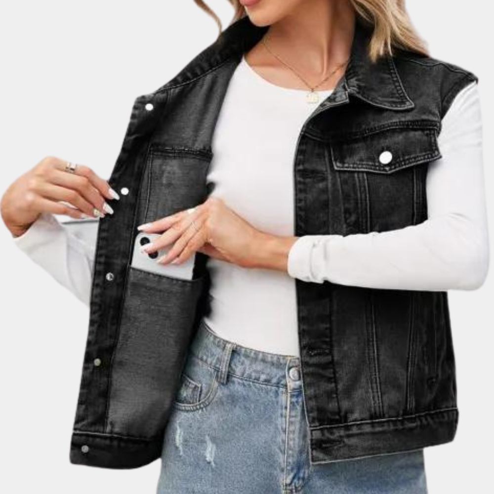 Kvinders Klassiske Denim Vest