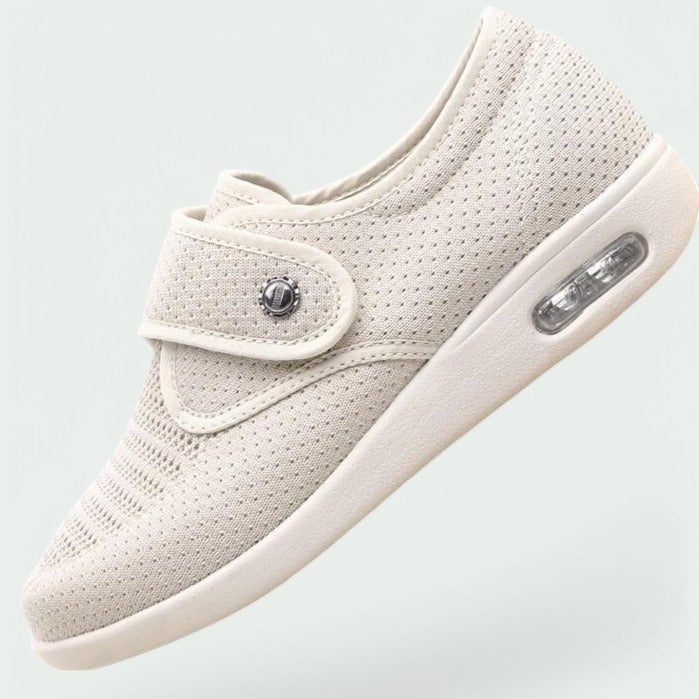 Kvinders Komfortable Sko med Velcro - Åndbare & Justerbare