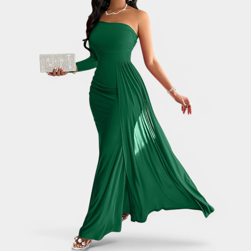 Kvinders Lang Kjole Strapless Polyester