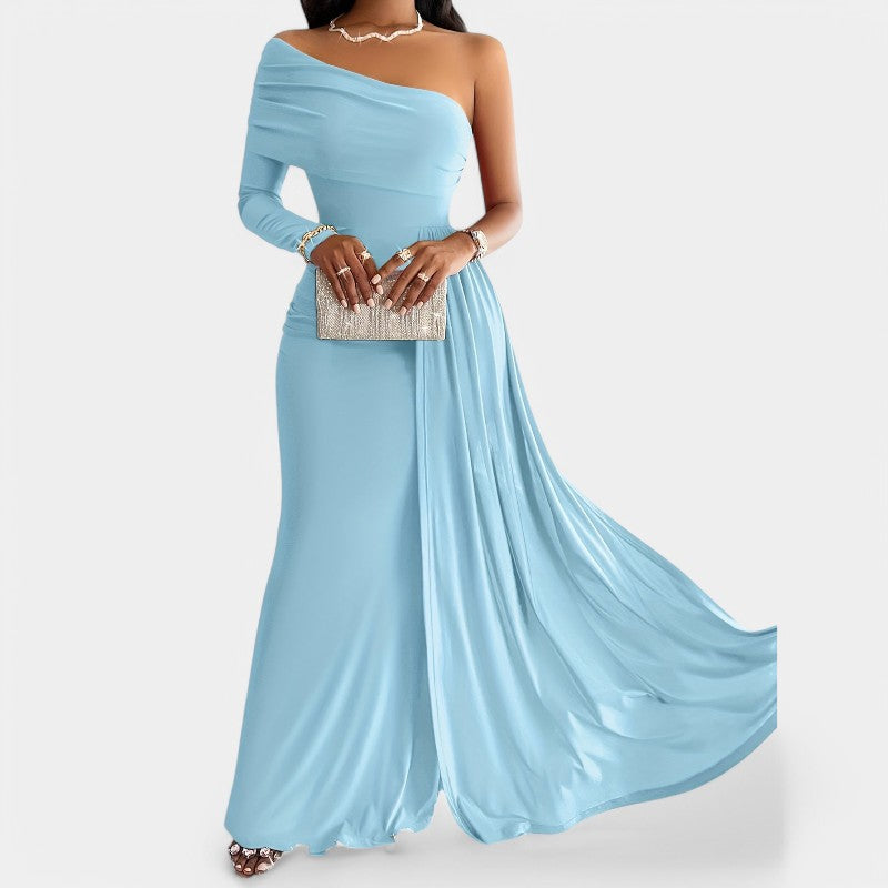 Kvinders Lang Kjole Strapless Polyester