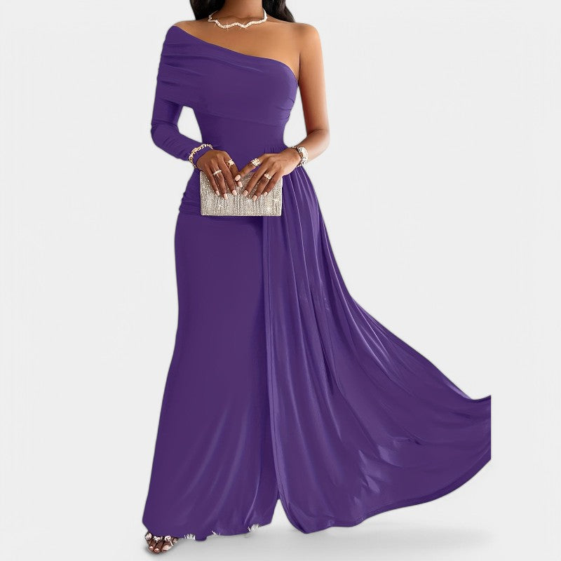 Kvinders Lang Kjole Strapless Polyester