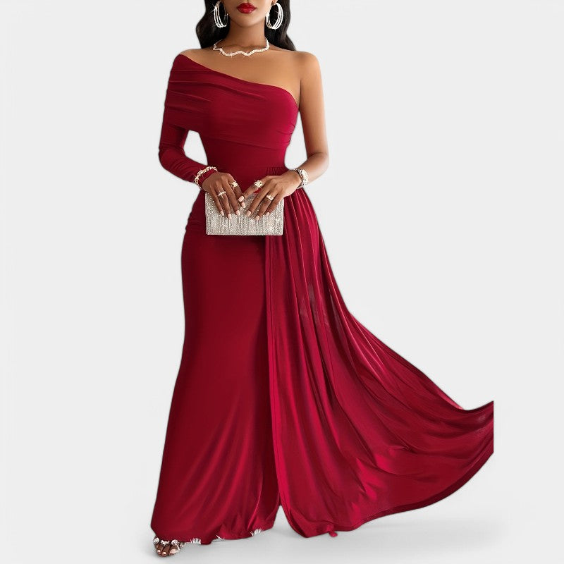 Kvinders Lang Kjole Strapless Polyester
