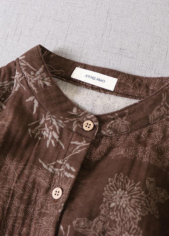 Kvinders Langærmet Kjole med Lommer og Patchwork Design