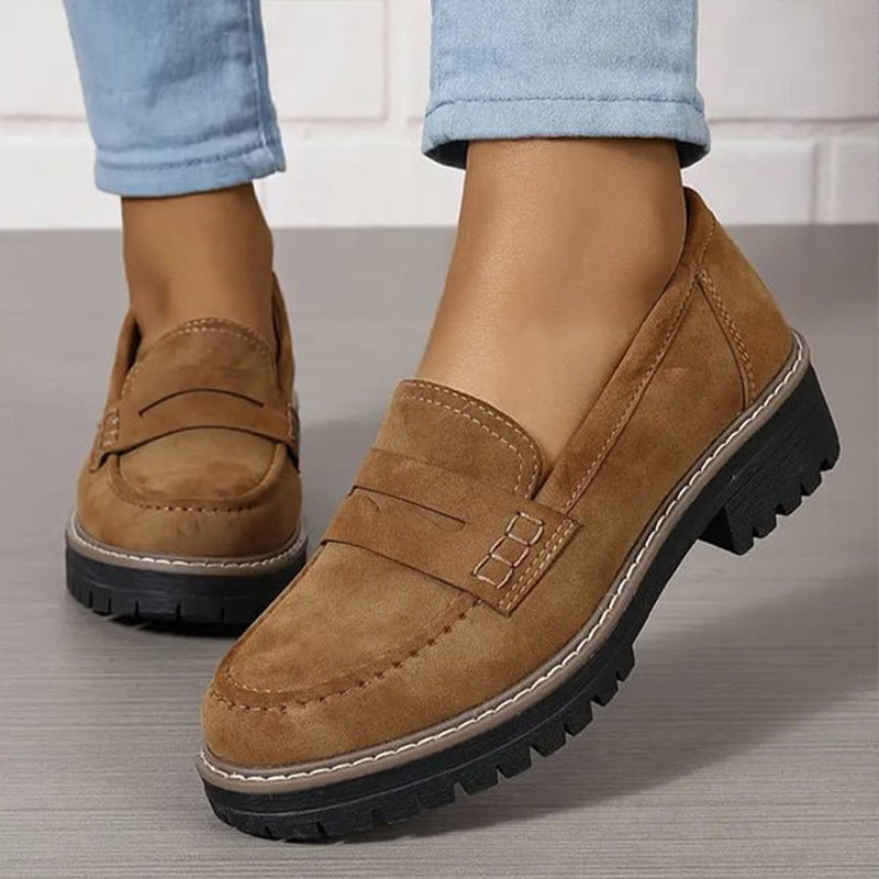 Kvinders Loafers Suede Casual Chic
