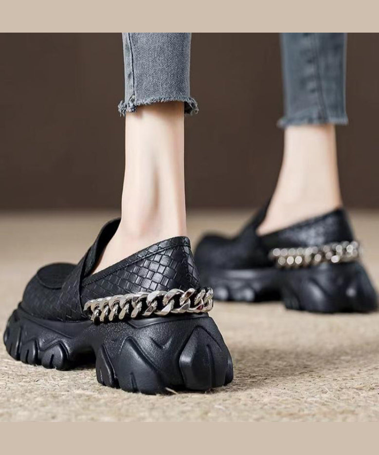 Kvinders Loafers med Splejsningsplatform