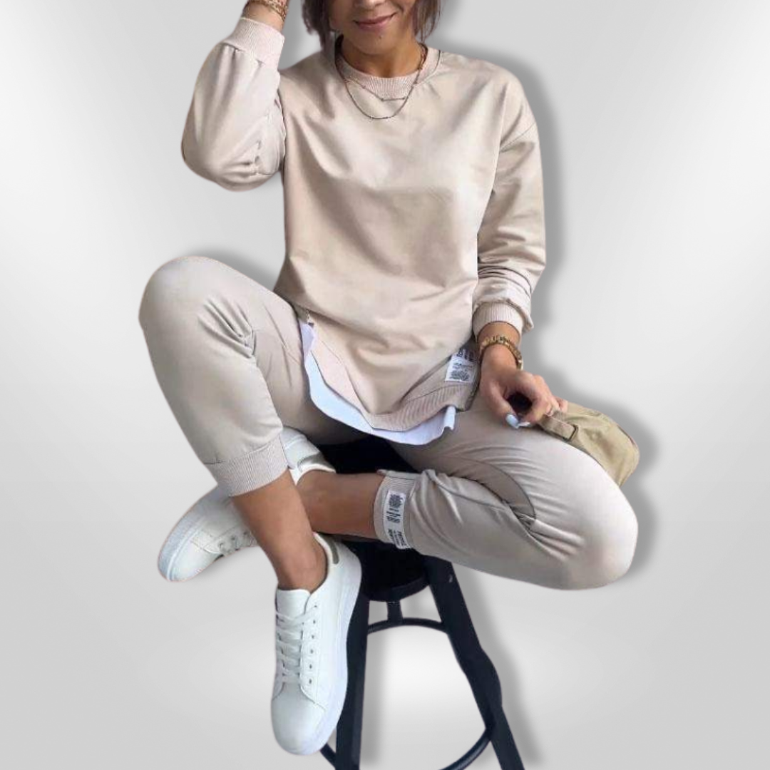 Kvinders Loungewear Sæt Oversized Sweatshirt og Joggers