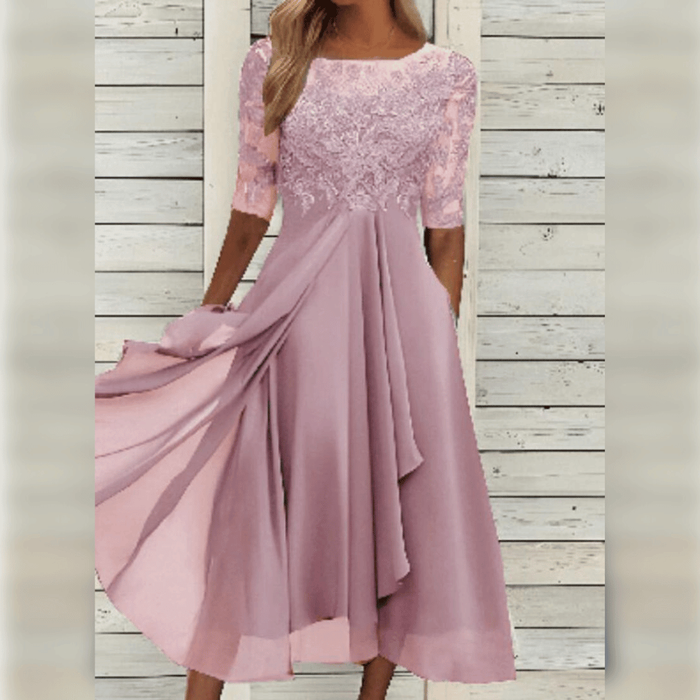 Kvinders Maxi Kjole Asymmetrisk A-Linje Blonder