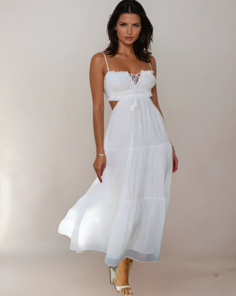 Kvinders Maxi Kjole Boho Chic Udsnit
