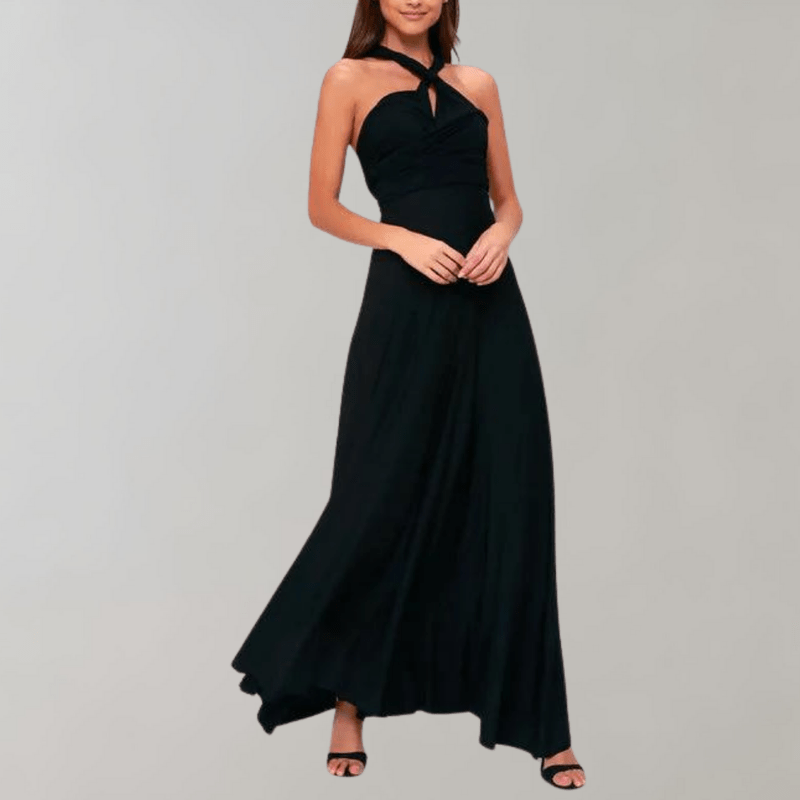 Kvinders Maxi Kjole Draperet Polyester