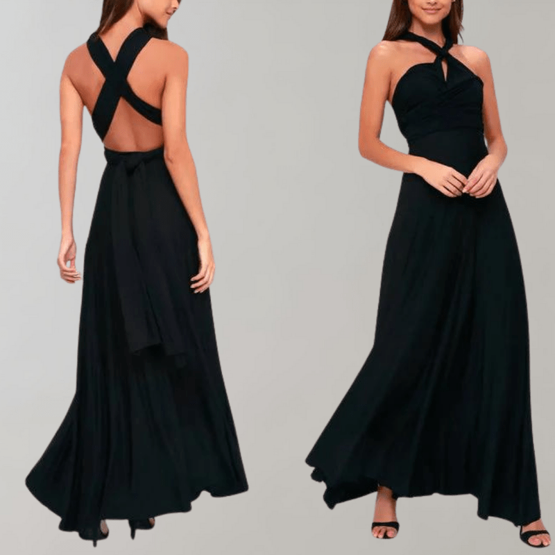 Kvinders Maxi Kjole Draperet Polyester