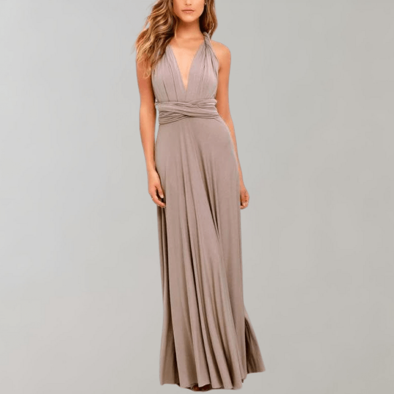 Kvinders Maxi Kjole Draperet Polyester