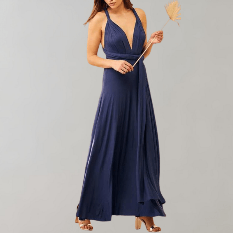 Kvinders Maxi Kjole Draperet Polyester