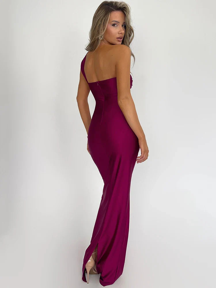 Kvinders Maxi Kjole One-Shoulder Bodycon