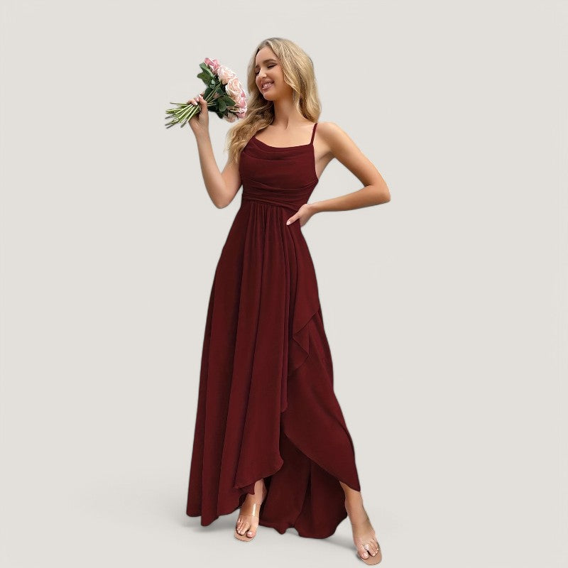 Kvinders Maxikjole Flatterende Chiffon