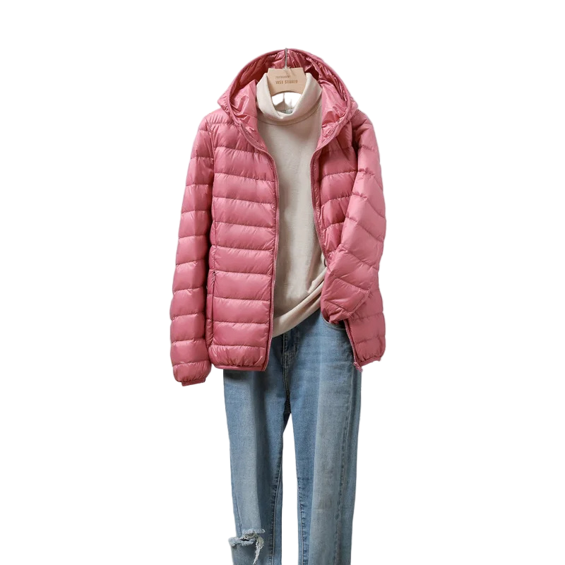 Kvinders Pufferjakke – Regular Fit – Ultralight Quilted