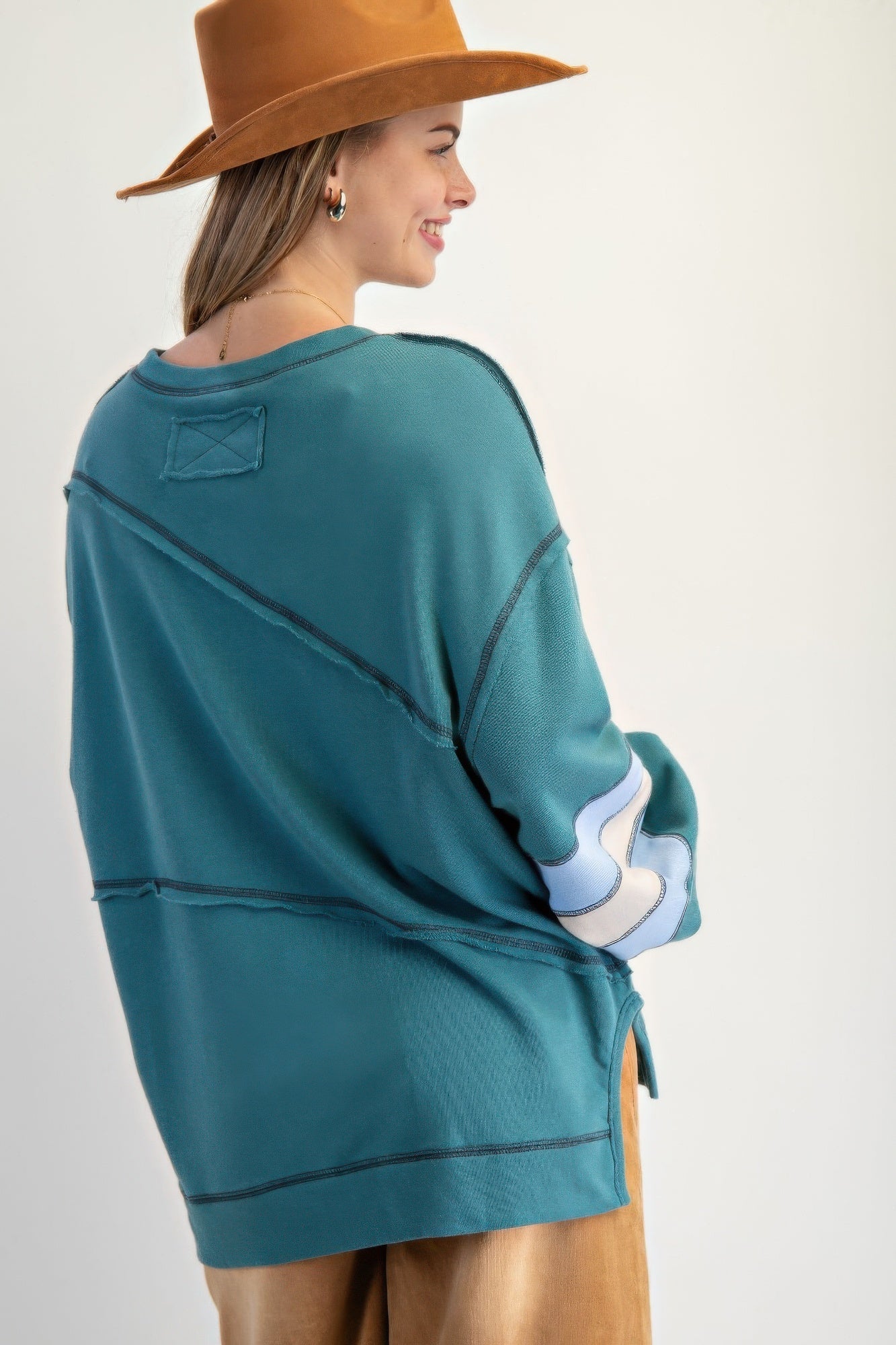 Kvinders Pullover Farvemix Broderi Bomuld