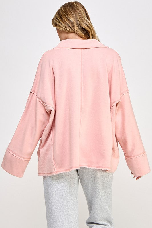 Kvinders Pullover V-Hals Dolman Ærmer Blødt Strikstof