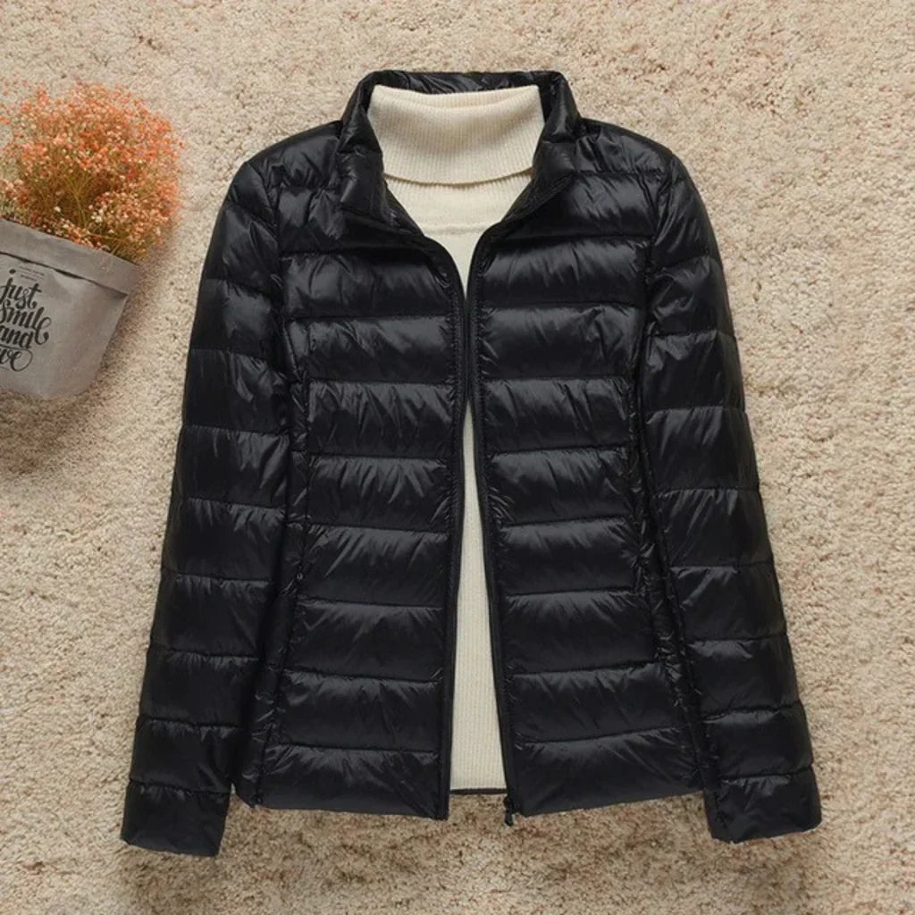 Kvinders Quilted Jakke Letvægtet Padded