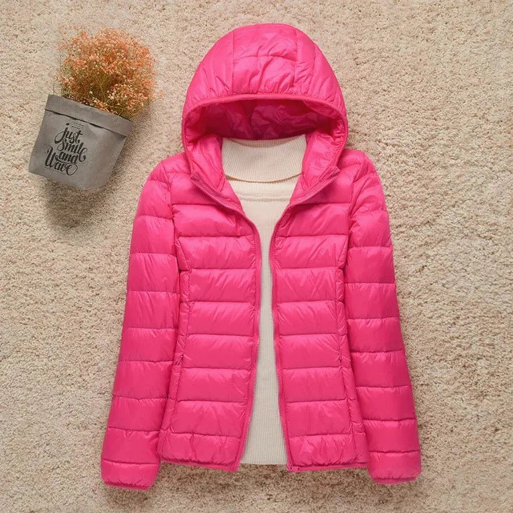 Kvinders Quilted Jakke Letvægtet Padded