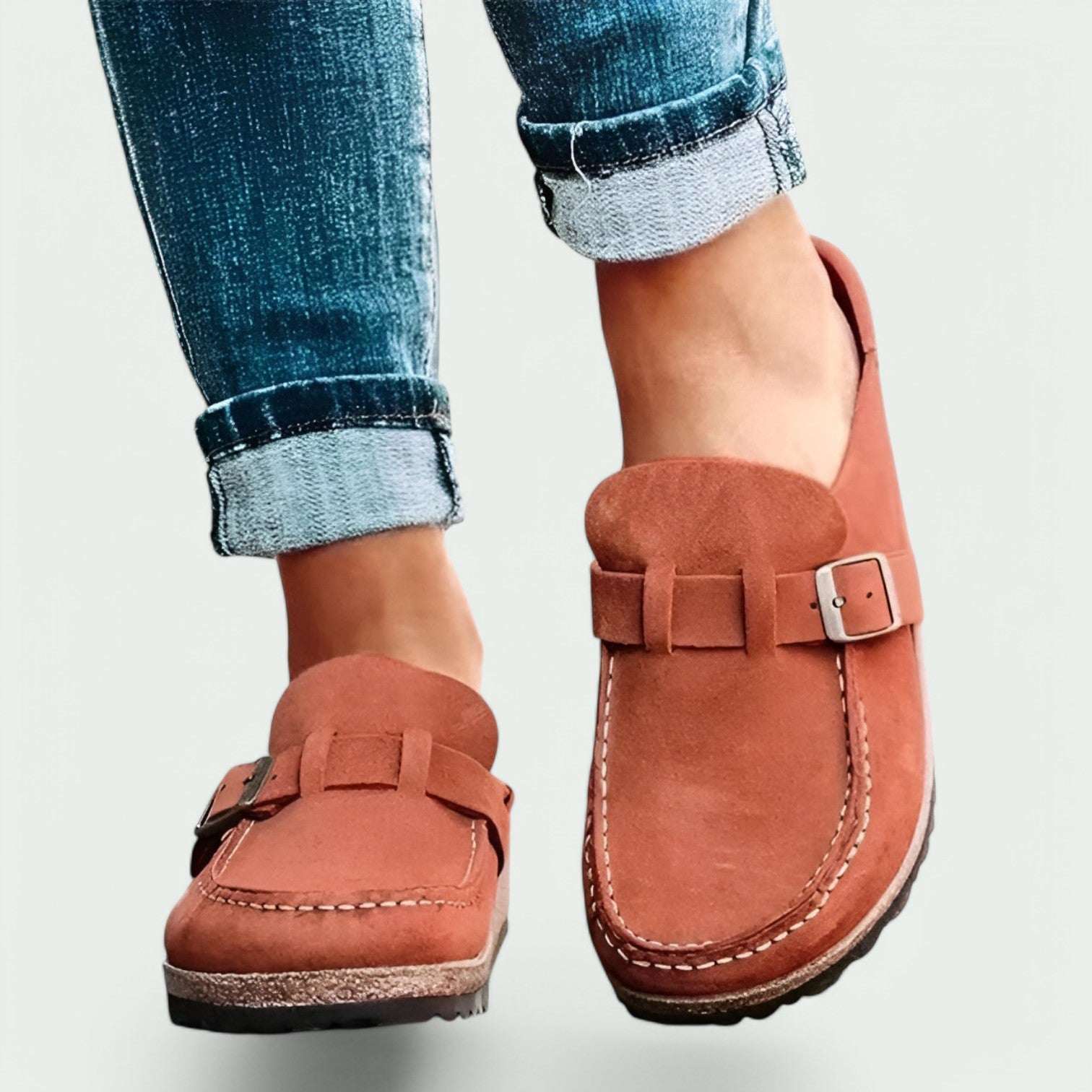 Kvinders Retro Mules Komfortable Sko