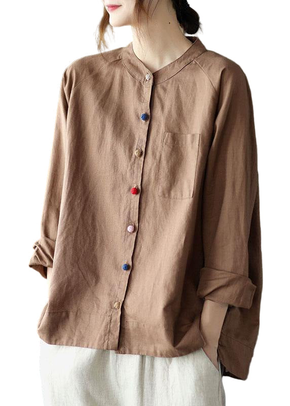 Kvinders Retro O-hals Langærmet Top