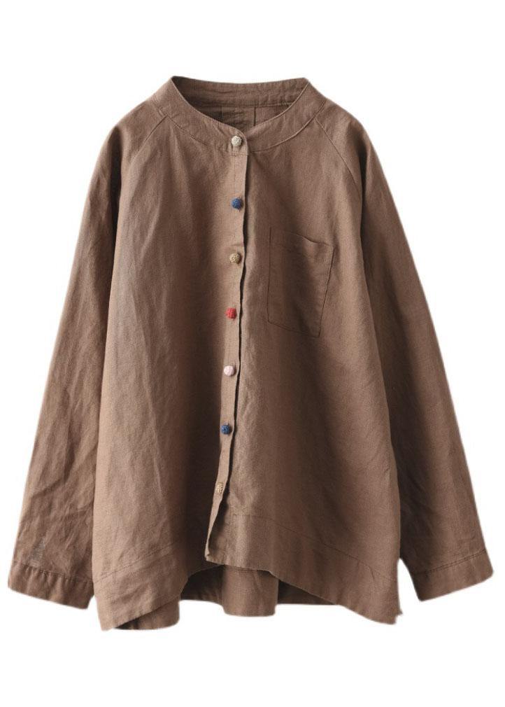 Kvinders Retro O-hals Langærmet Top