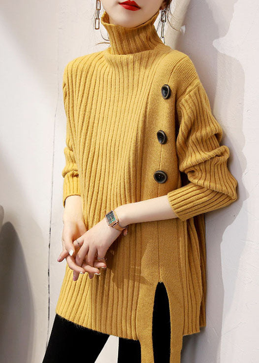 Kvinders Rullekrave Strik Sweater Afslappet Stil