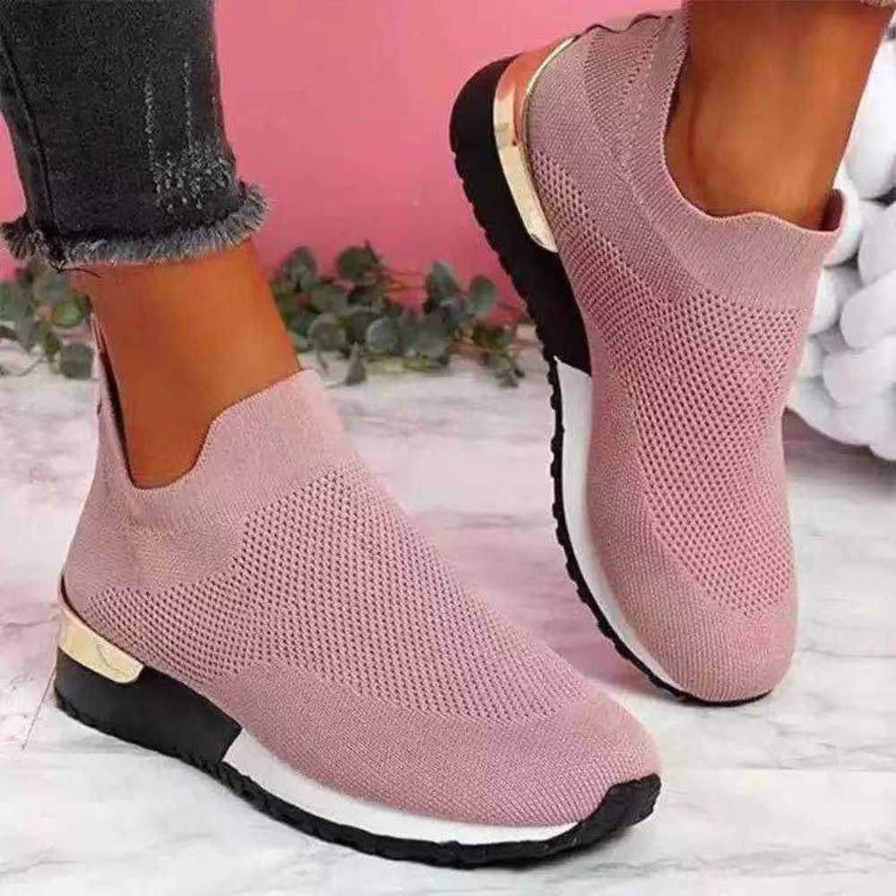 Kvinders Slip-On Sko i Åndbart Design