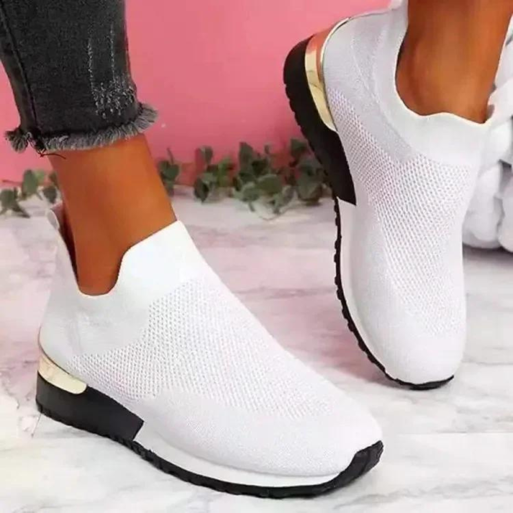 Kvinders Slip-On Sko i Åndbart Design