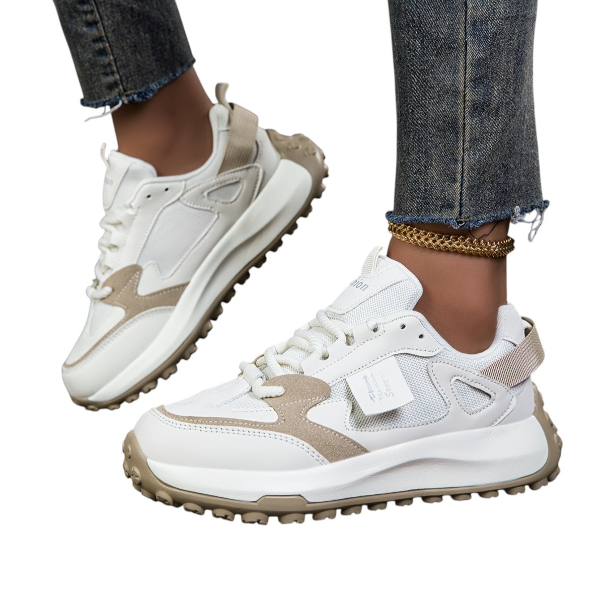Kvinders Sneakers Høj Sål Trendy