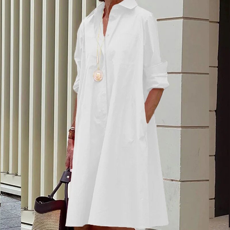 Kvinders Sommerkjole Luftig Bomuld