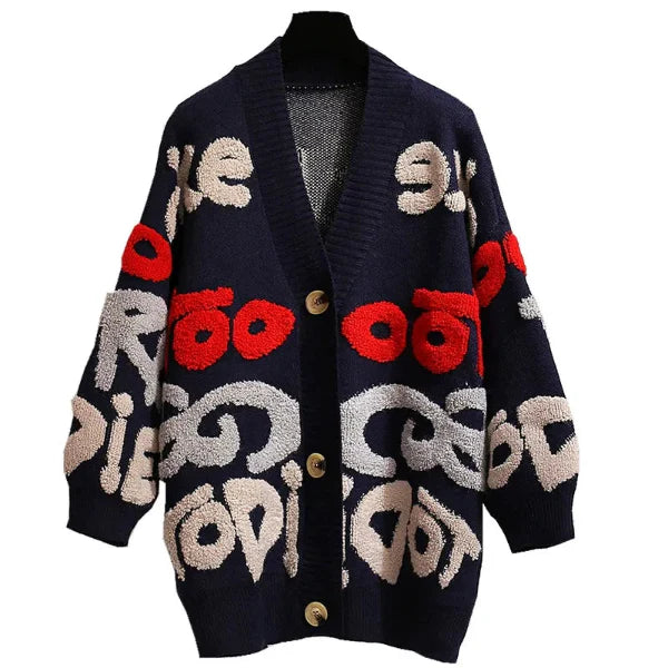 Kvinders Strikket Cardigan - Oversized Pasform