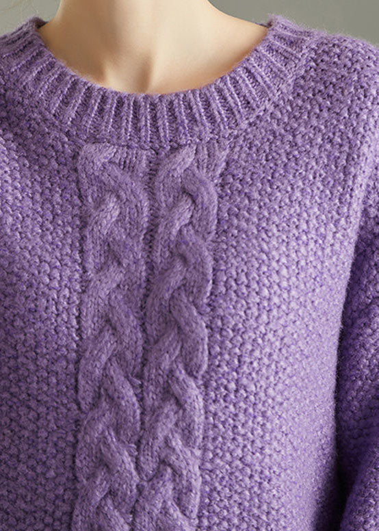 Kvinders Strikket Sweater Kjole Klassisk Stil