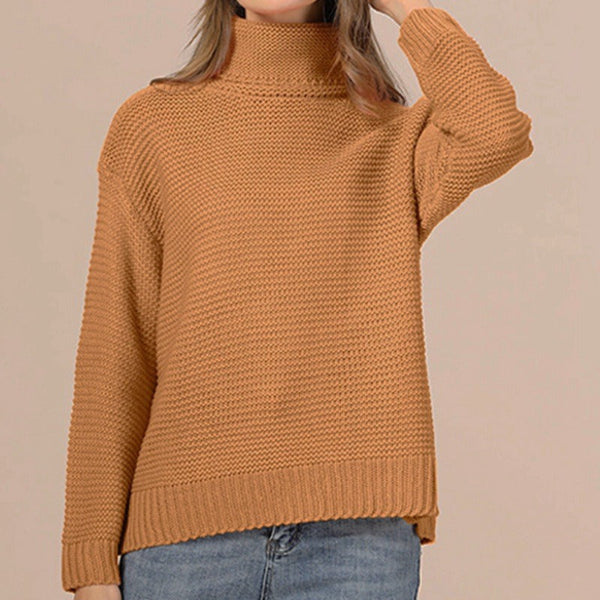 Kvinders Strikket Sweater Turtleneck