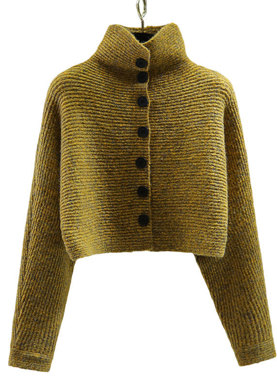 Kvinders Strikket Sweater med Rullekrave og Batwing Ærmer