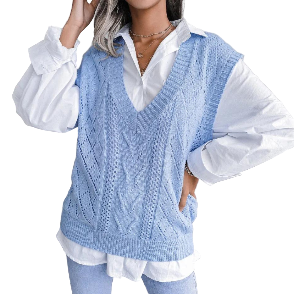 Kvinders Strikvest i Moderne Design