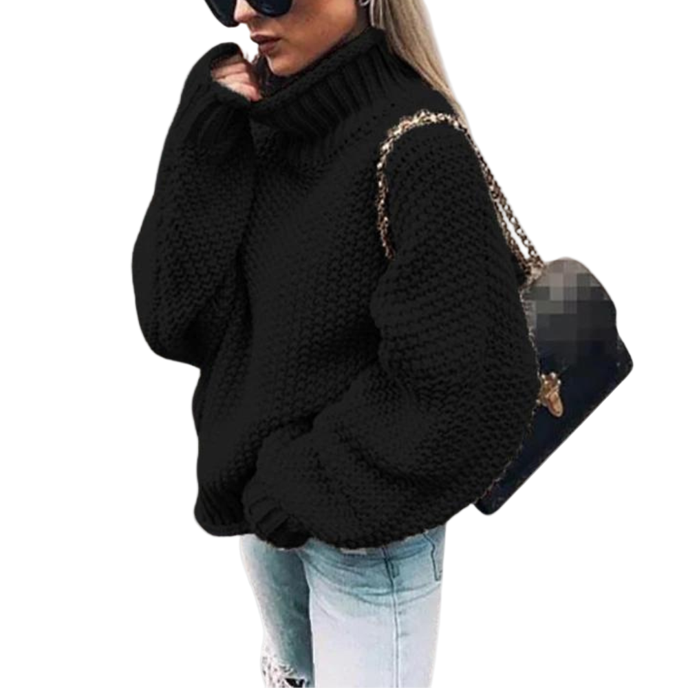Kvinders Sweater i Tykt Design